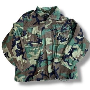 Alpha Industries Vintage Woodland M-65 Camouflage Field Coat w/ Hood